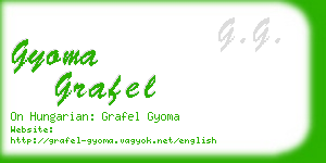 gyoma grafel business card